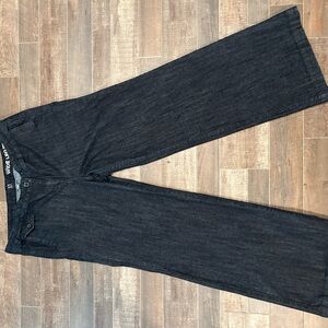 New York & Company Dark Denim Wide Leg Jeans
